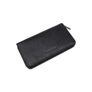Men's PU Bank Card Holder Large Capacity Solid Clutch Wallets
