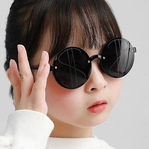 Kid's Resin Frame Outdoor Protection Classic Round Sunglasses