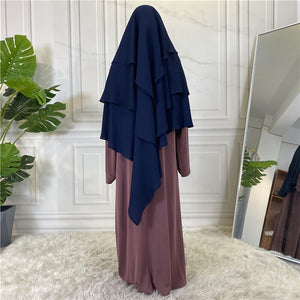Women's Arabian Cotton Headwear Ruffle Pattern Elegant Hijabs