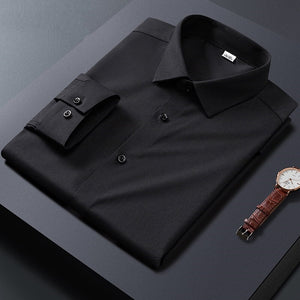 Men's 100% Cotton Full Sleeves Plain Pattern Elegant Formal Shirt