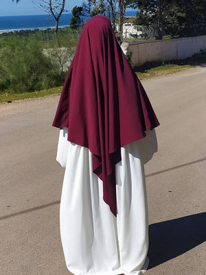 Women's Arabian Cotton Solid Pattern Casual Wear Long Hijabs