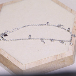 Women's 100% 925 Sterling Silver Round Pattern Cuff Bracelet
