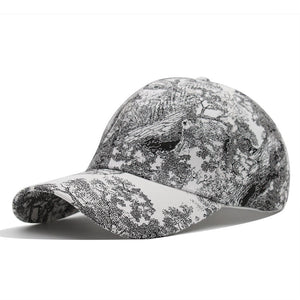Men's Cotton Adjustable Strap Casual Wear Printed Baseball Cap