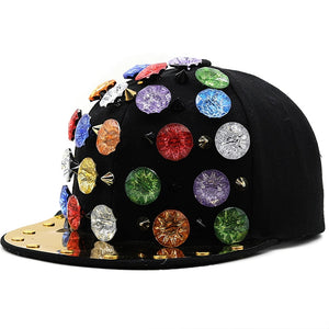 Men's Cotton Adjustable Hip Hop Funky Pattern Luxury Outdoor Caps