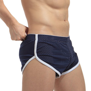 Men's Polyester High Waist Sportswear Underpants Trendy Shorts