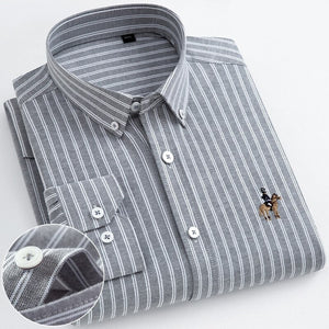 Men's 100% Cotton Single Breasted Full Sleeves Formal Shirt