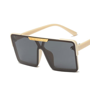 Kid's Resin Frame Outdoor Square Pattern Trendy UV400 Sunglasses