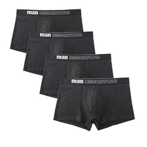 Men's Low Waist Letter Printed Stretchy Comfortable Boxer Shorts