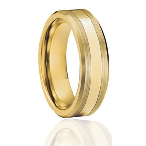 Men's 100% Tungsten Round Cubic Zircon Wedding Couple Stud Ring