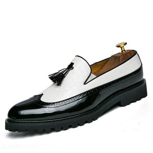 Men's Leathers Round Toe Loafers Style Slip-On Formal Shoes