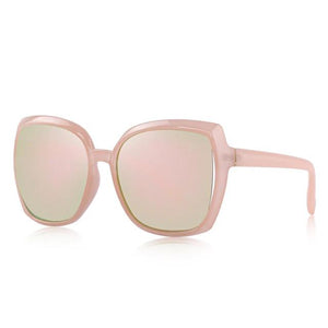 Women's Square Light Colorful Lens Thin Frame Polarized Sunglasses