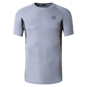Men's Round Neck Short Sleeve Unique Irregular Printed T-Shirt
