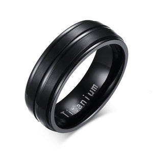 Men's 100% Titanium Metal Carbide Round Wedding Stud Ring
