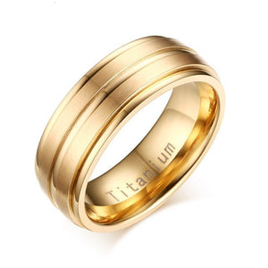 Men's 100% Titanium Metal Carbide Round Wedding Stud Ring