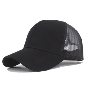 Men's Cotton Baseball Solid Hip Hop Style Adjustable Trendy Hat