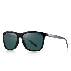 Men's Square Mirror Aluminium Frame UV Protection Sunglasses