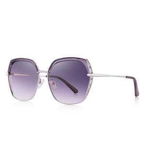 Women's Square Alloy Polarized Design Protection Sunglasses