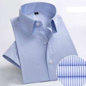 Men's Turndown Collar Long Sleeves Striped Pattern Shirts