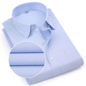 Men's Turndown Collar Long Sleeves Striped Pattern Shirts