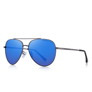 Men's Light Colorful Alloy Frame UV400 Polarized Lens Sunglasses