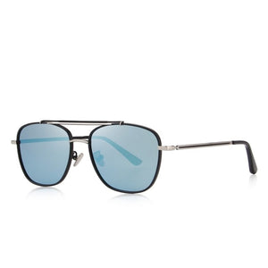 Men's Alloy Frame Polarized Square Protection Sunglasses