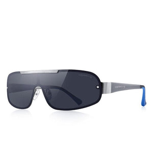 Men's HD Rectangular Integrated Lens UV400 Protection Sunglasses