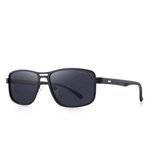 Men's Alloy Frame Square Polarized UV Protection Sunglasses