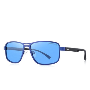 Men's Alloy Frame Square Polarized UV Protection Sunglasses