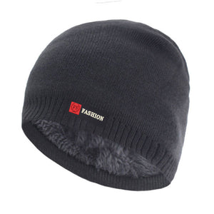 Men's Casual Cloth Stripped Patchwork Knitted Winter Wear Warm Hat