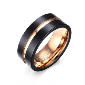 Men's 100% Tungsten Metal Round Wedding Stud Ring