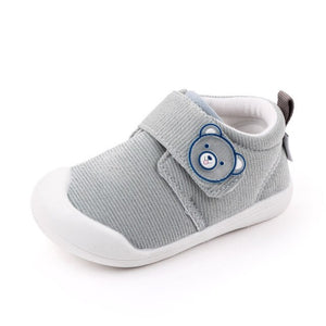 Baby's Round Toe Mesh Pattern Hook And Loop Closure Shoes