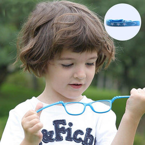 Kid's Round Unbreakable Anti Blue Lens Thin Frame Protection Glasses