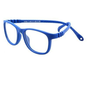 Kid's Round Clear Unbreakable Anti Blue lens Thin Frame Protection Glasses