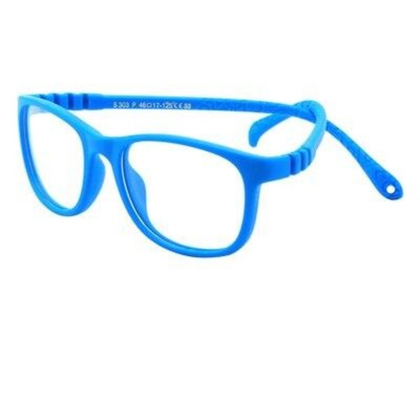 Kid's Round Unbreakable Anti Blue Lens Thin Frame Protection Glasses