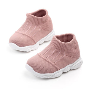 Baby's Round Toe Mesh Breathable Pattern Slip On Casual Shoes