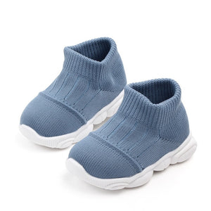 Baby's Round Toe Mesh Breathable Pattern Slip On Casual Shoes