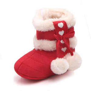 Baby Girl's Round Toe Snow Soft Comfortable Infants Shoes