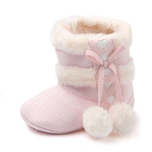 Baby Girl's Round Toe Snow Soft Comfortable Infants Shoes