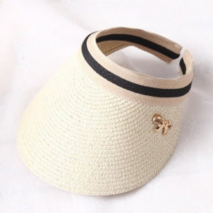 Women's Round Straw Empty Top Beach Wear Handmade Summer Hat