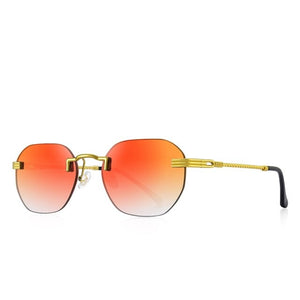 Men's Alloy Frame Square Shades Trending Gradient Sunglasses