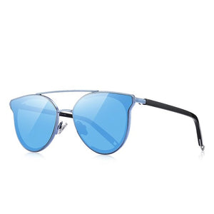 Women's Alloy Round Trending Design Protection Sunglasses