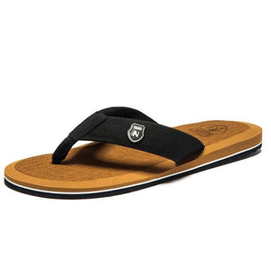 Men's Cross Toe Plain Anti-Slip Comfortable Flat Summer Wear Slippers