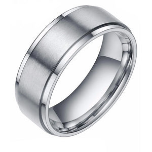 Men's 100% Tungsten Carbide Round Plain Simple Wedding Band Ring