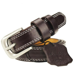 Women's Genuine Leather Alloy Pin Buckle Waistband Belts