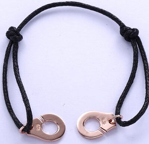 Men's 100% 925 Sterling Silver Thin Leather Strap Hook Strand Bracelet