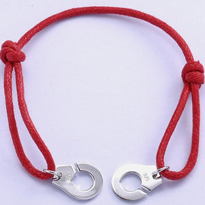 Men's 100% 925 Sterling Silver Thin Leather Strap Hook Strand Bracelet