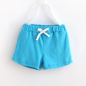 Kid's Elastic Drawstring Waist Plain Quick-Dry Beach Trunk Shorts