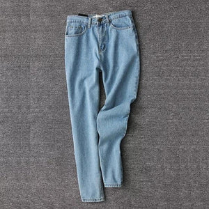 Women's High Waist Stretchy Plain Zipper Closure Pocket Jeans