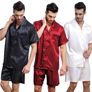 Men's Turn-down Collar Single Breasted Pocket Shirt With Short Set