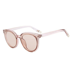Women's Cat Eye Mirror Lens Thin Frame Polarized Sunglasses